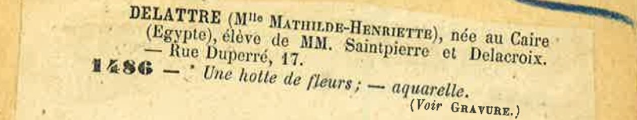 Mathilde Delattre (1871-1950) artiste-peintre